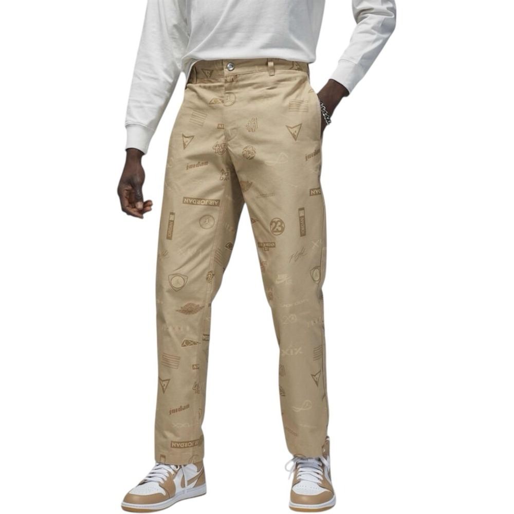 Nike Air Jordan Men's Flight Heritage Woven Khaki Pants Size 30 - Orig $215